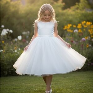 H&M White Tulle Party Dress for Girls